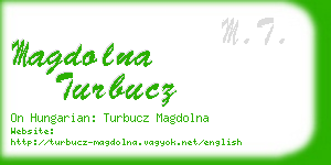 magdolna turbucz business card